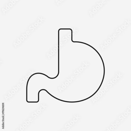 Stomach line icon