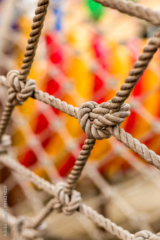 Close-up Rope Texture / Rope Texture / Close-up Rope in Playground