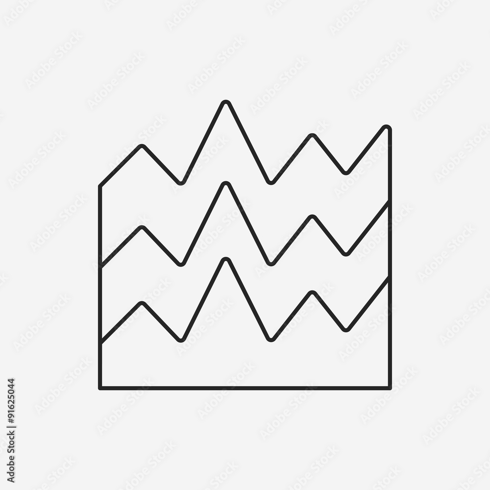 Information chart line icon Information chart line icon