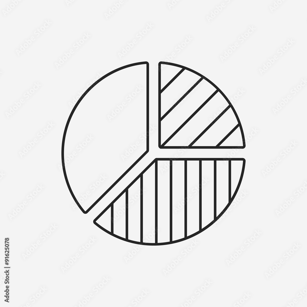 Information chart line icon Information chart line icon