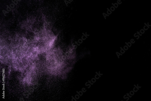 Abstract purple paint Holi.