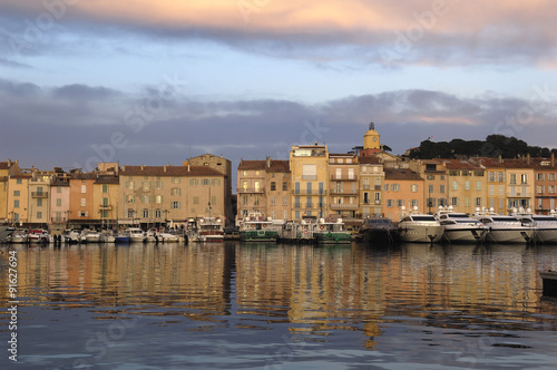 Harbor in Saint Tropez, French Riviera,