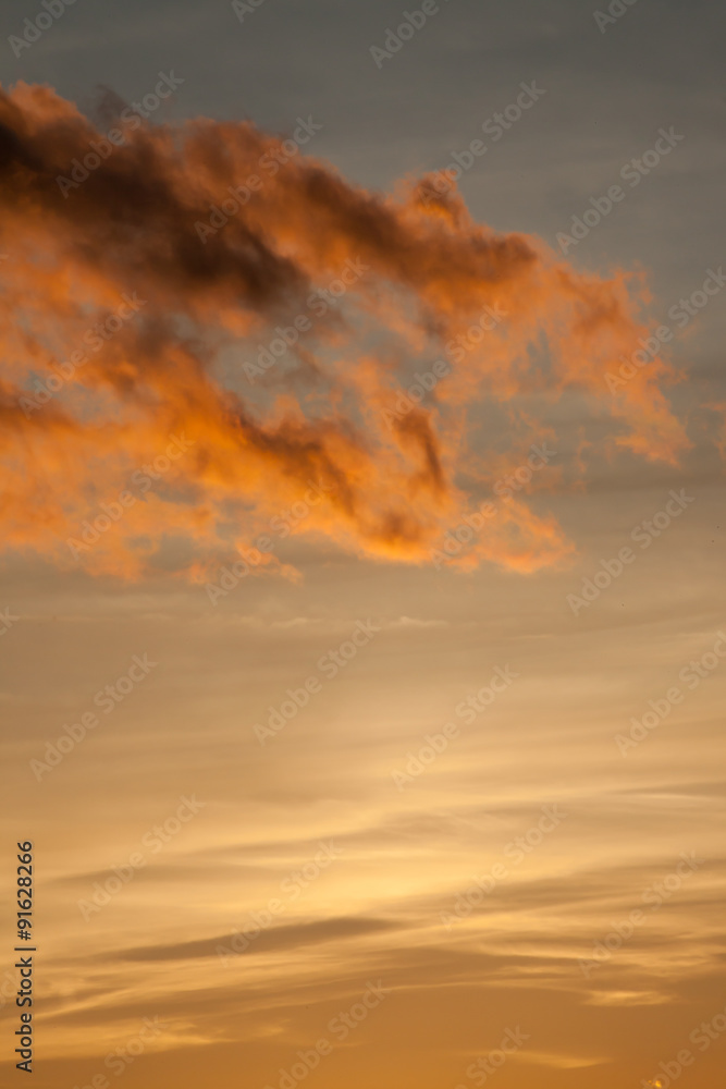 Sunset sky with clouds Sunset sky with clouds