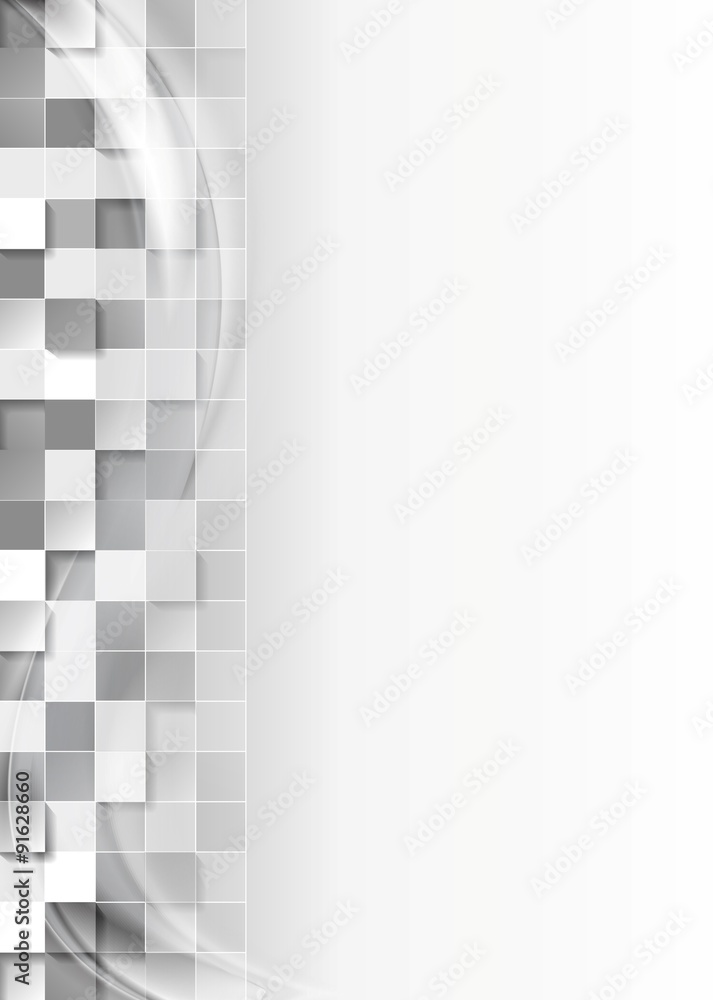 Abstract grey tech squares background Abstract grey tech squares background