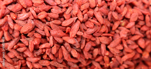 background goji berries for sale at the market