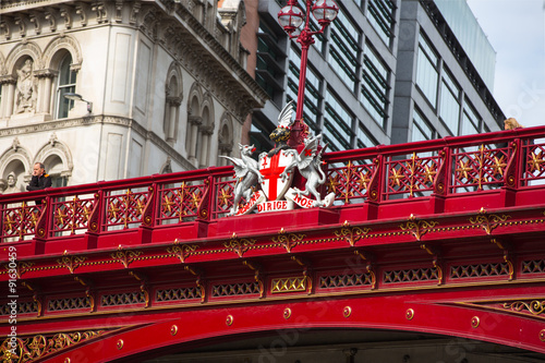 Fotografie LONDON, UK - SEPTEMBER 19, 2015: Holborn Viaduct, 1863-1869