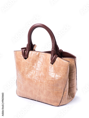 women s purse on the white background