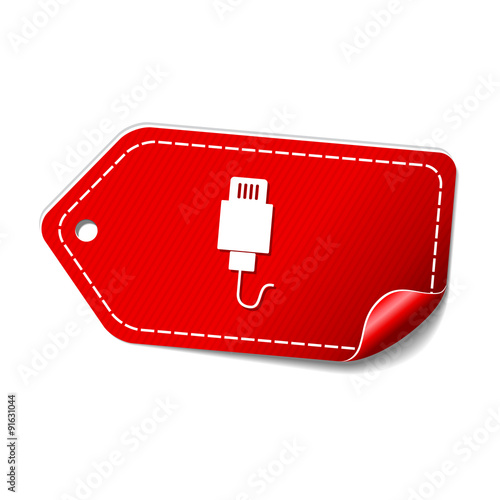 Wallpaper Mural USB Sign Red Vector Icon Design Torontodigital.ca