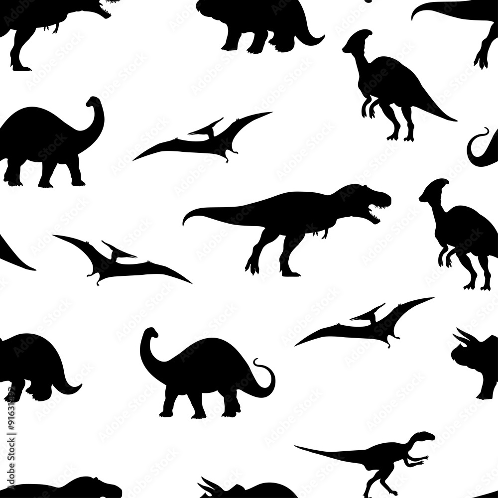 Dinosaur seamless pattern background