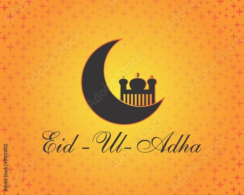 Eid Ul Adha Mubarak Vector photo