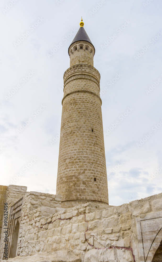 Old single tower of the mosque