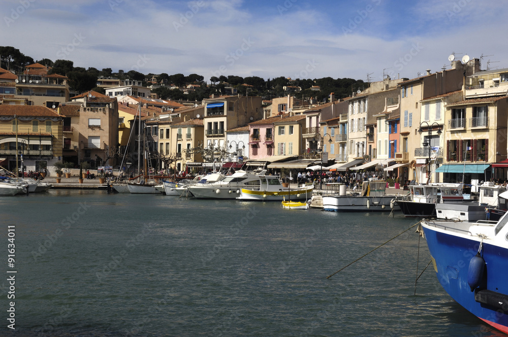 View of Cassis, French Riviera, France