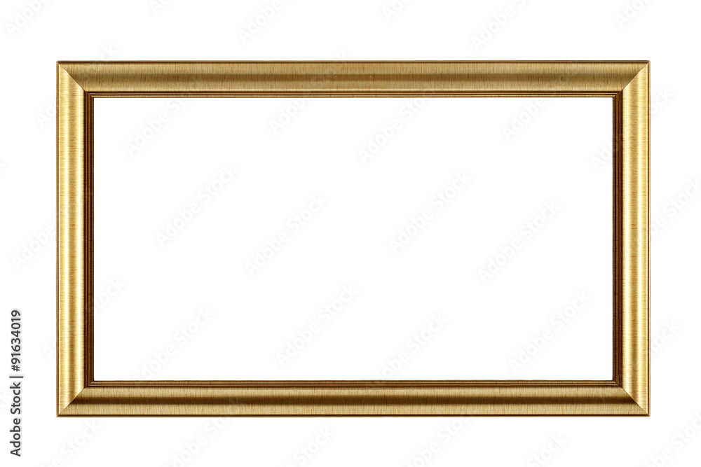 antique golden picture frame isolated on white antique golden picture frame isolated on white