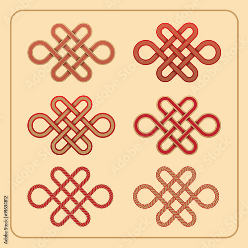 Vector Chinese endless knot