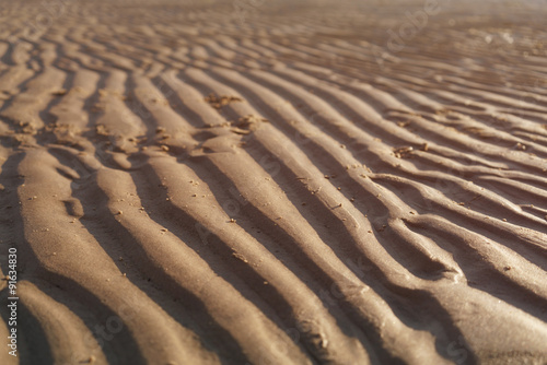 sand waves on the beach