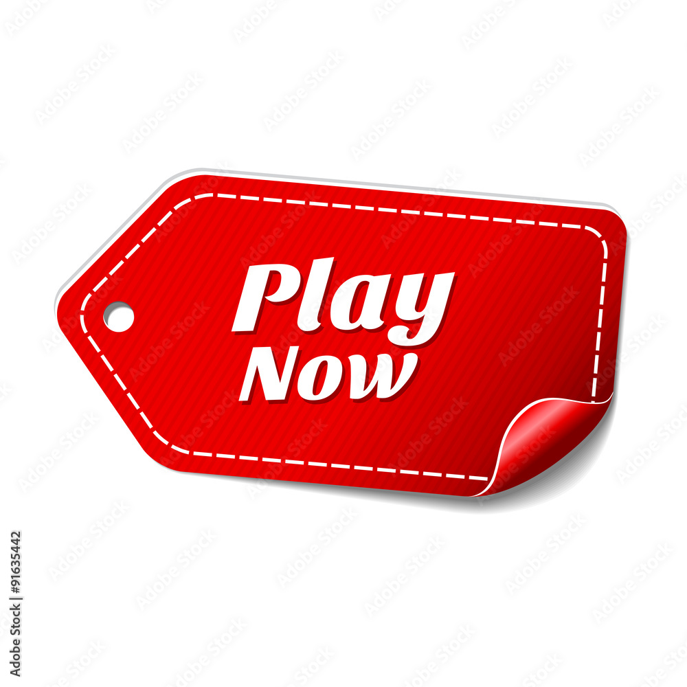 PLAY NOW ICON Stock Vector