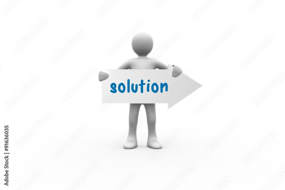 Solution against white background with vignette Solution against white background with vignette