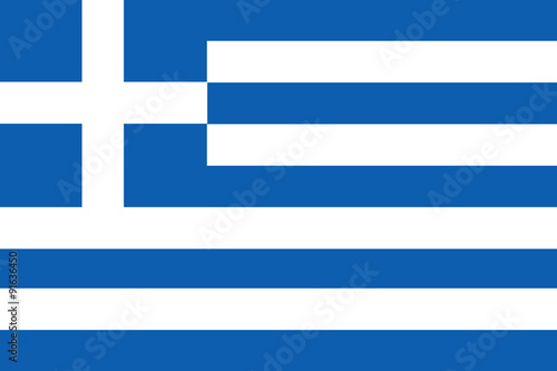 vector flag of Greece 