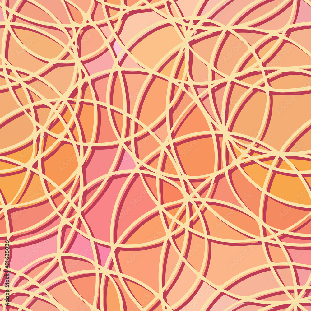 Fototapeta premium Seamless abstract pattern of circular elements.