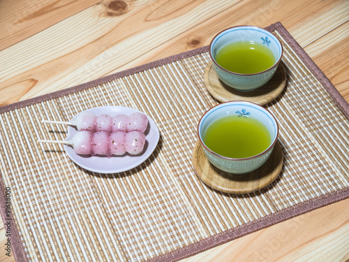 日本茶と和菓子