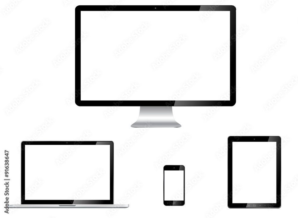 Modern digital tech device collection Modern digital tech device collection