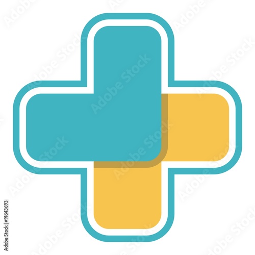 Hospital Logo. Abstract medical hospital logo template
