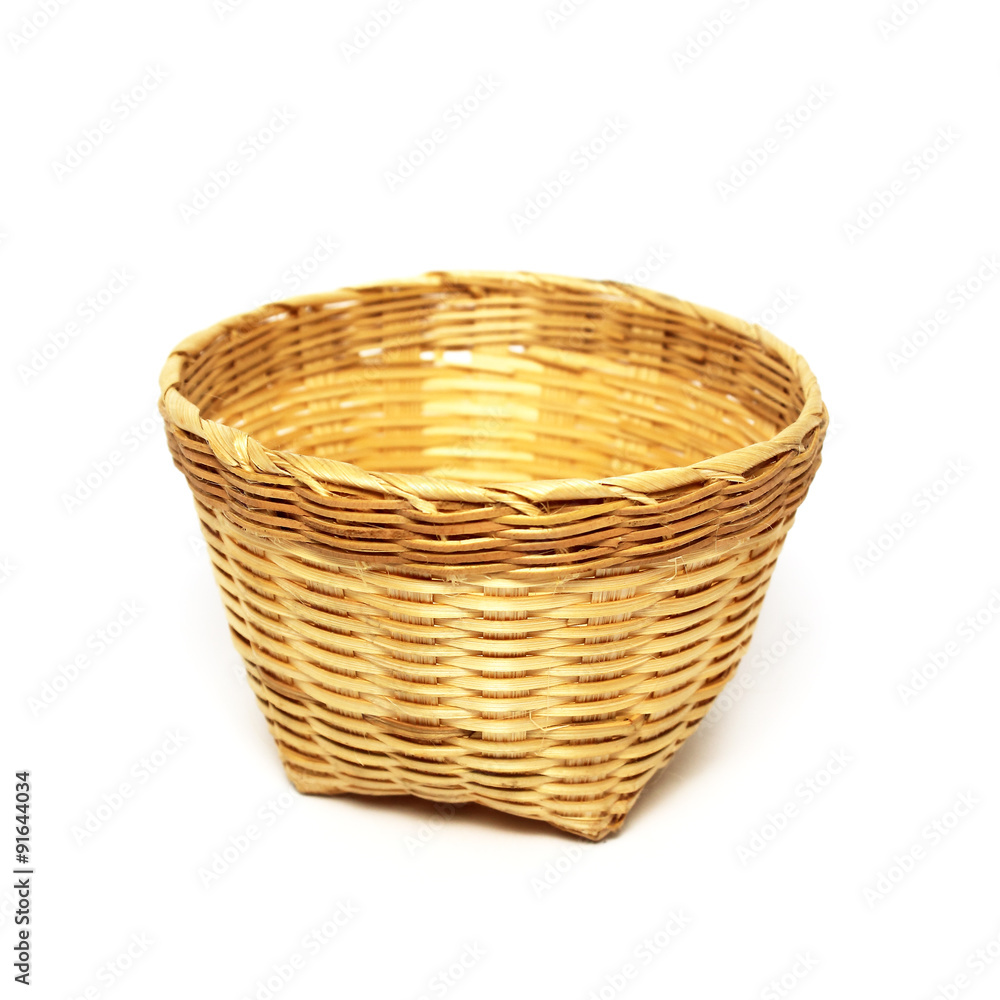 basket made from bamboo