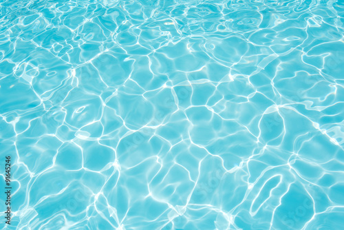 Bright water in swimming pool