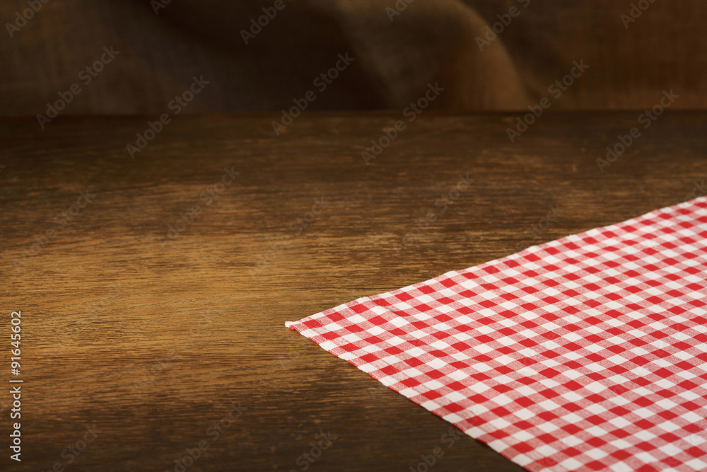 Cookbook background table/Picnic table with plaid cloth. Cookbook background table/Picnic table with plaid cloth.