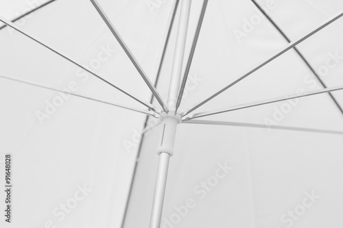 Close up a white umbrella for background