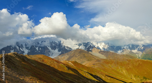 Fototapeta Naklejka Na Ścianę i Meble -  beautiful mountain landscape in Georgia. 