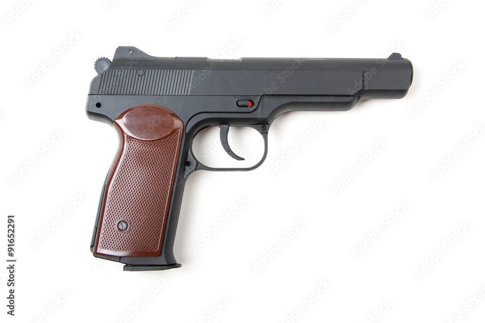 Isolated gun on white Isolated gun on white