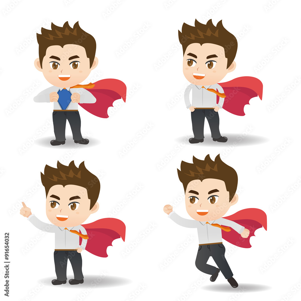 Fotografie Business man act as superman
