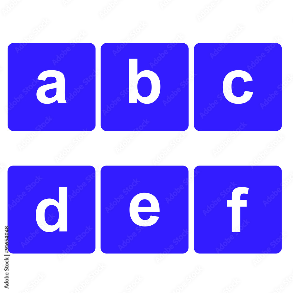 Basic Font for Letters. Basic Font for Letters.