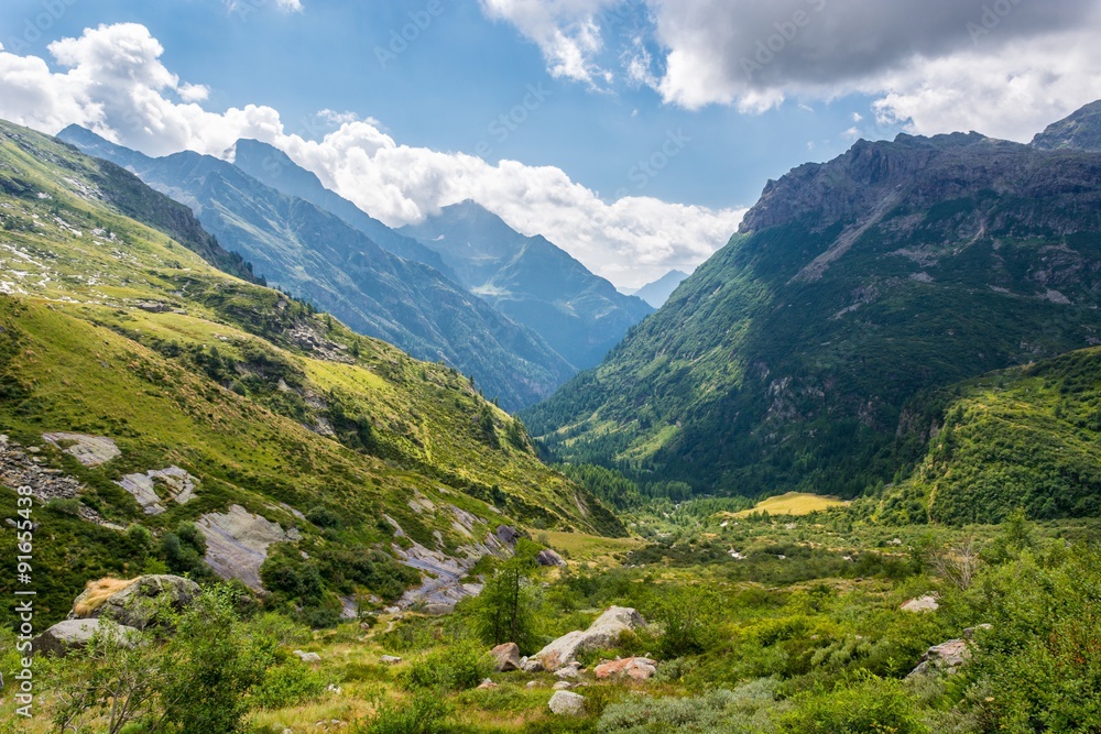 Fototapeta premium Dolina lodowcowa.