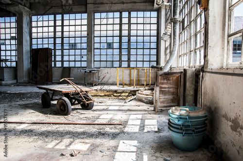 Abandoned ceramics factory. photo