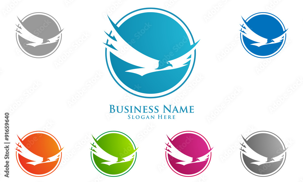 eagle, hawk, phoenix, vector, logo, design,