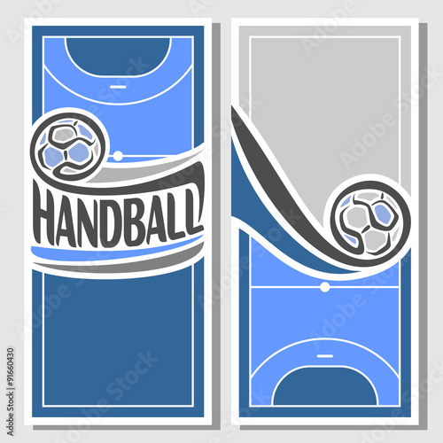 Background images for text on the theme of handball