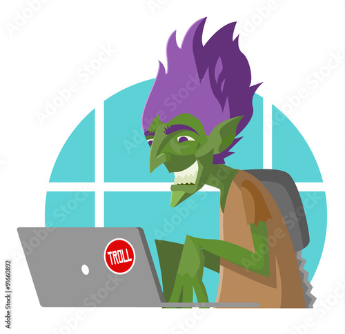 troll usando internet