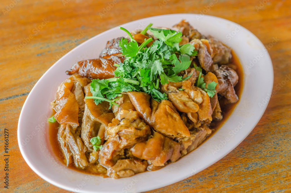 Stewed Pork Leg Stewed Pork Leg