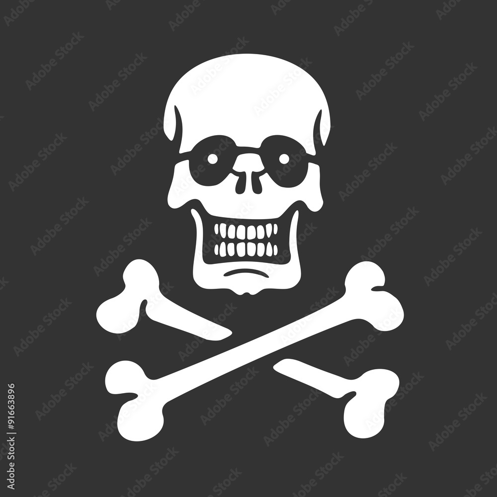 Vector Stencil Skull and Bones Vector Stencil Skull and Bones