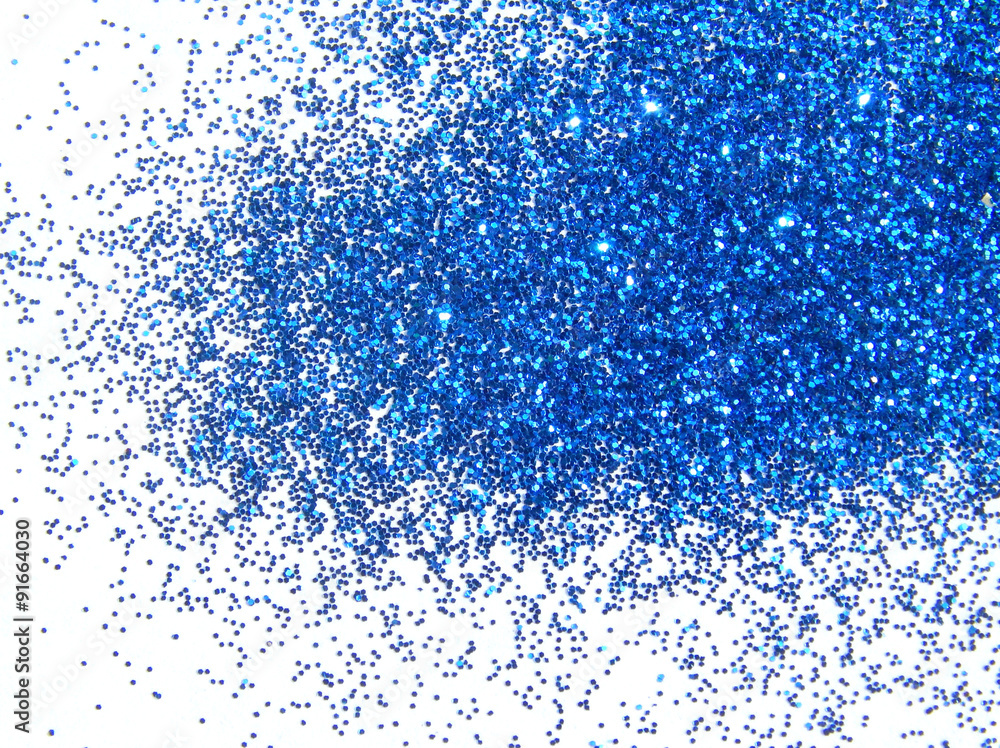 Obraz premium Dark blue glitter sparkle on white background