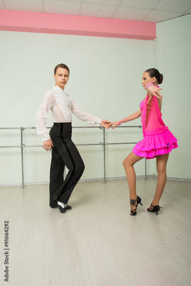 Dancing, ballroom dancing, dance studio, man and woman Dancing, ballroom dancing, dance studio, man and woman