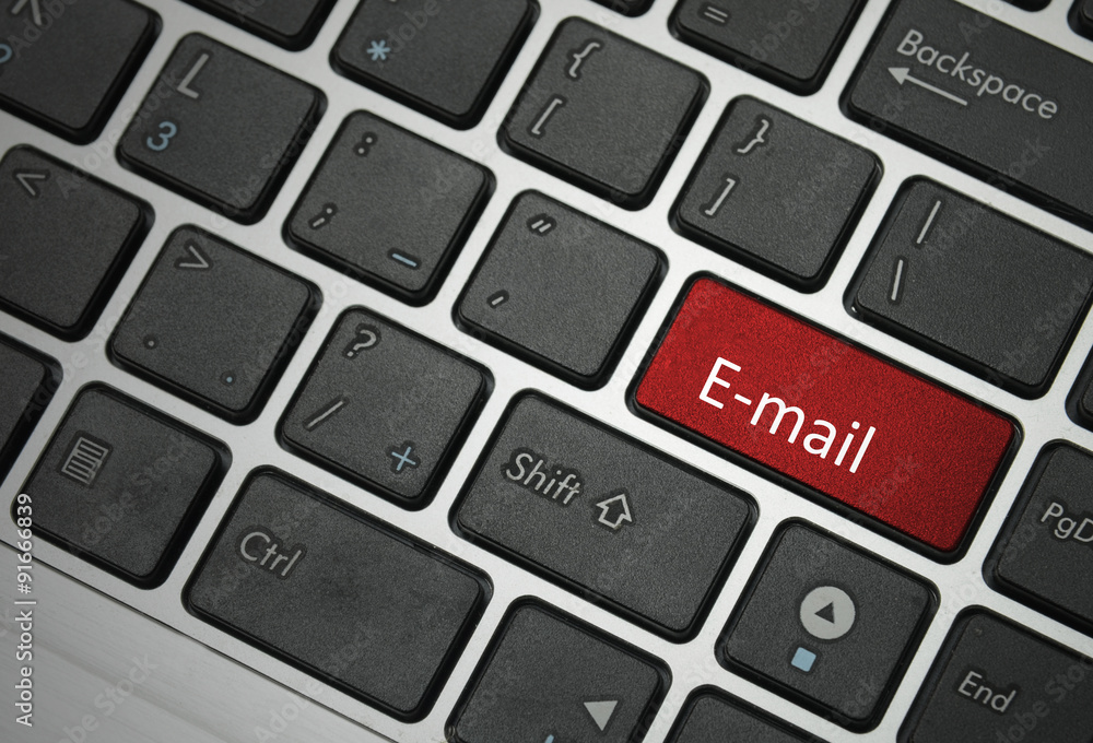 email concepts, with message on computer keyboard email concepts, with message on computer keyboard