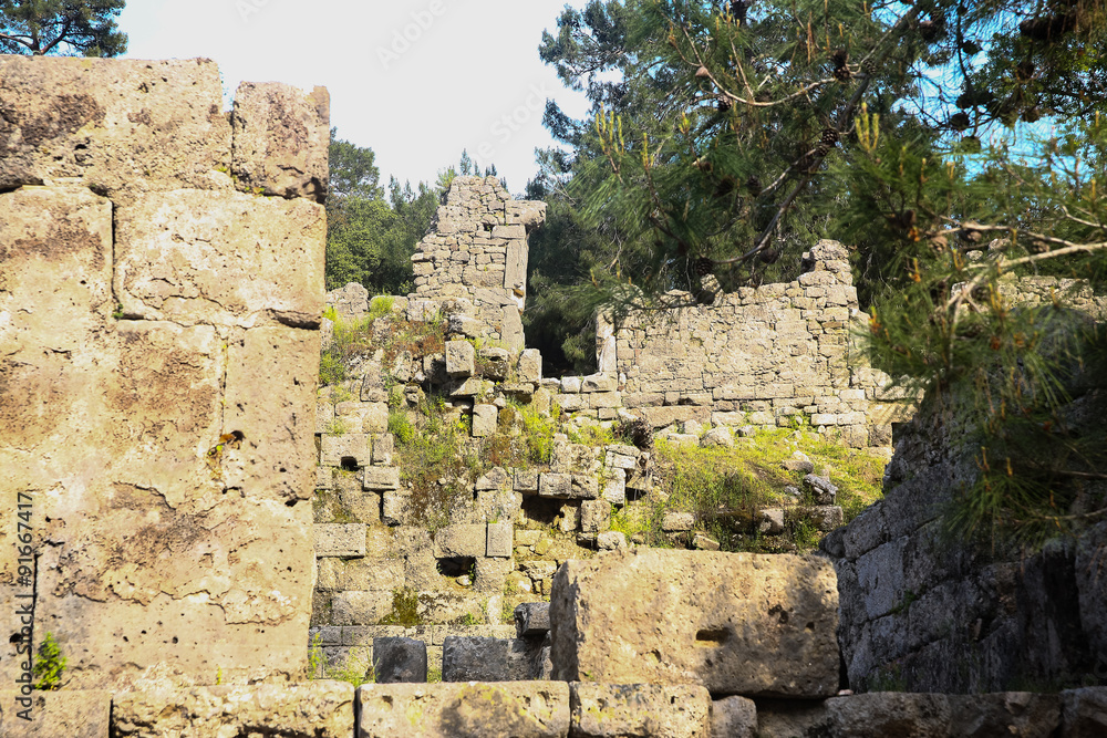 Phaselis ruins in Turkey
