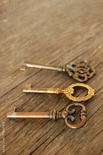 Old vintage keys 