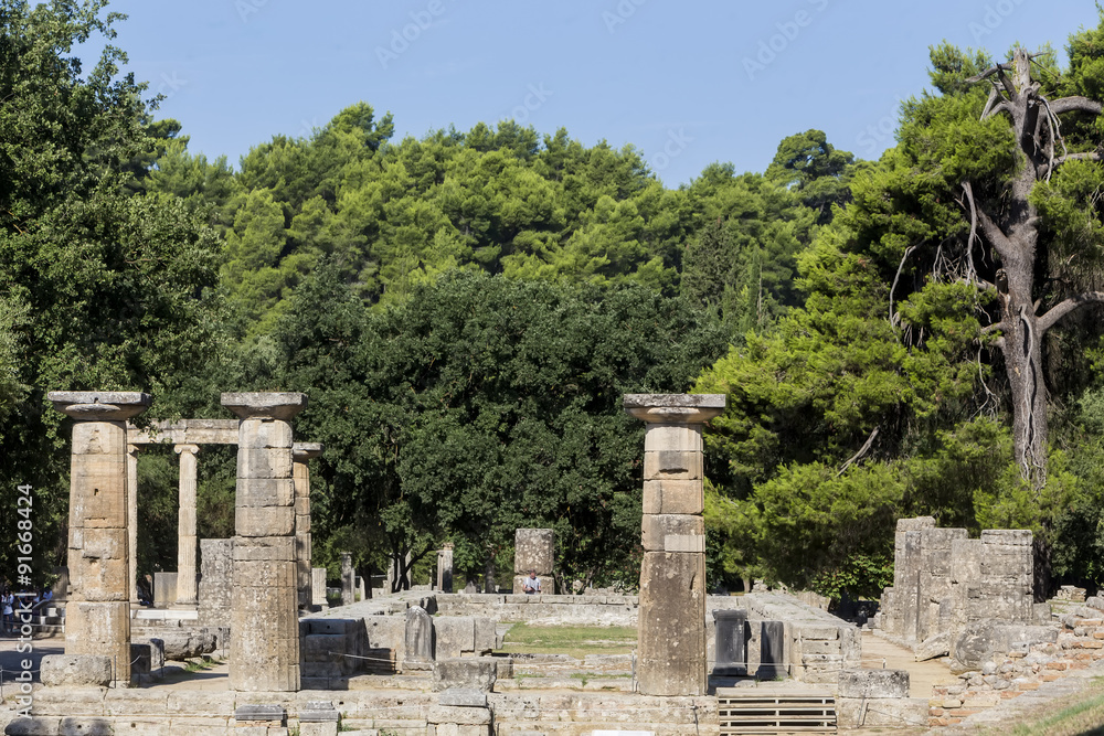 Olympia, birthplace of the Olympic games, in Greece.