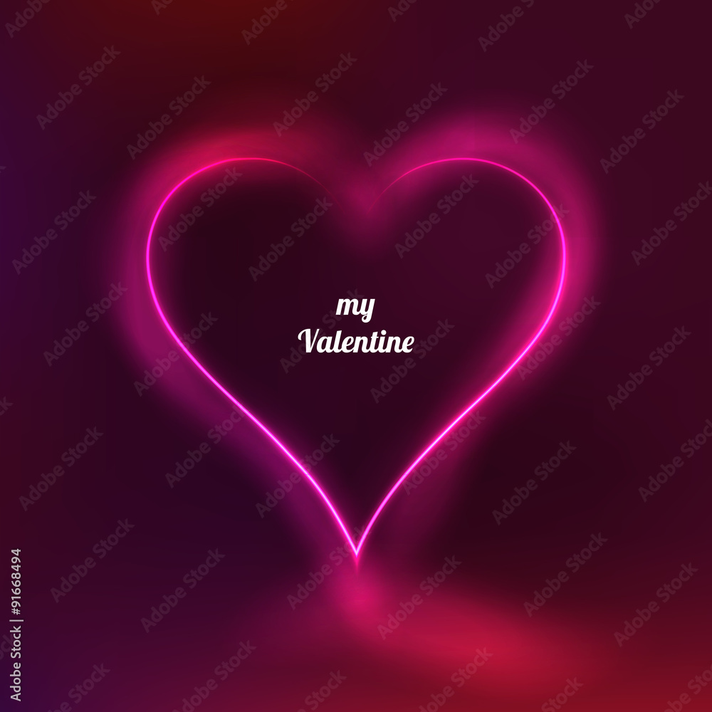 Dark background with glowing heart for my Valentine Valentine's Dark background with glowing heart for my Valentine Valentine's