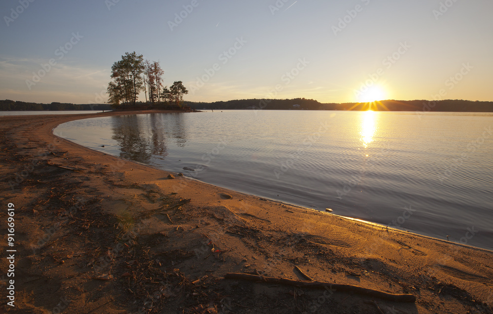 Sunset on Lake Norman in North Carolina