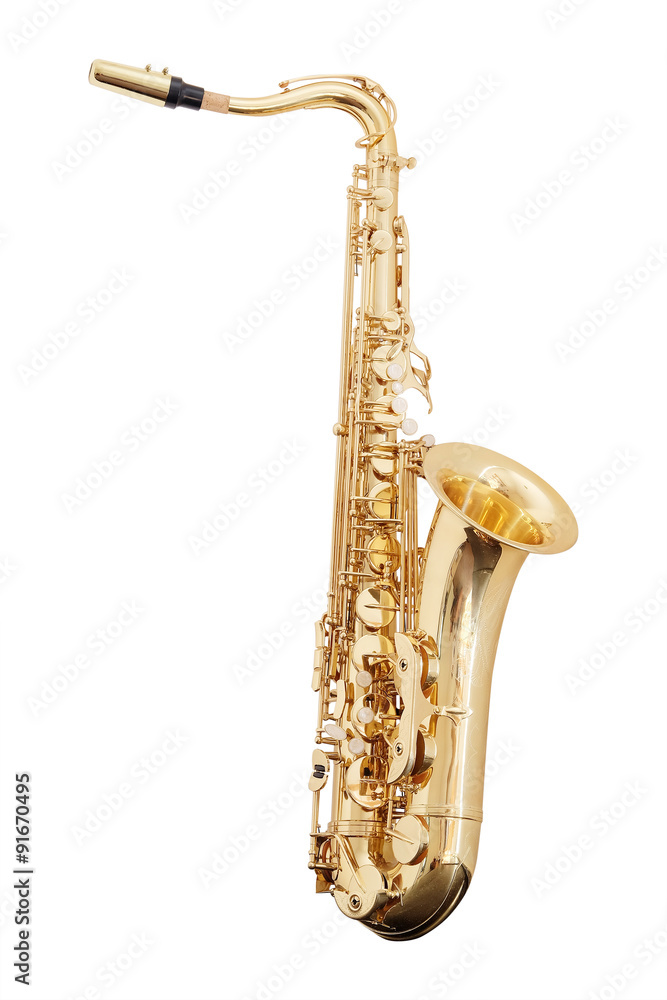 Naklejka premium classical music wind instrument saxophone